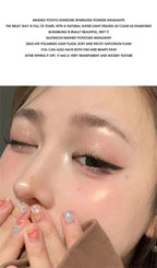 Crystal Bright Light high Gloss Powder Pearl Fine Flash Flash brightening makeup not fly Powder for young girls blush