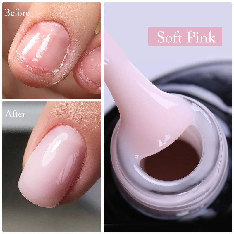 UR SUGAR 7ml Quick Nail Extension Gel Jelly Pink Semi-Transparent Color Extension Gel Polish UV LED Soak Off