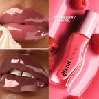 Gisou Moisturizing Glazed Plum Lip Balm Lip Oil Gloss Care Of The Lips Benetitnt For Lips Plumping Exfoliating Plumping Gloss