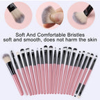 Makeup Brush Set 20Pcs Kit Soft Fluffy Eye Shadow Brushes Cosmetic Foundation Powder Highlighter Blending Beauty Tool Beginners