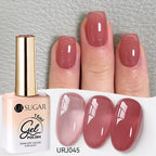 UR SUGAR 15ml Jelly Milky White Translucent Color Gel Polish Semi Permanent UV Gel Nail Art Soak Off Gel Varnish Latest Fashion
