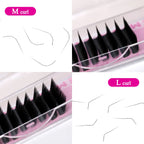 Aguud L M Curl 8-15m Individual Eyelash Extension Classic Lashes Extensions Trays Wholesale Matte Black Soft Mink Faux Eyelashes