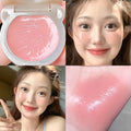 Cute Bear Water Light Blush Cream Vitality Pink Moisturizing Highlighter Face Blusher Easy to Apply Rouge