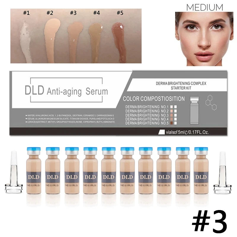 Korea 5ml BB Cream Glow Ampoule Starter Kit Semi-permanent Niacinamide Foundation Concealer Moisturising Cream Skin Care