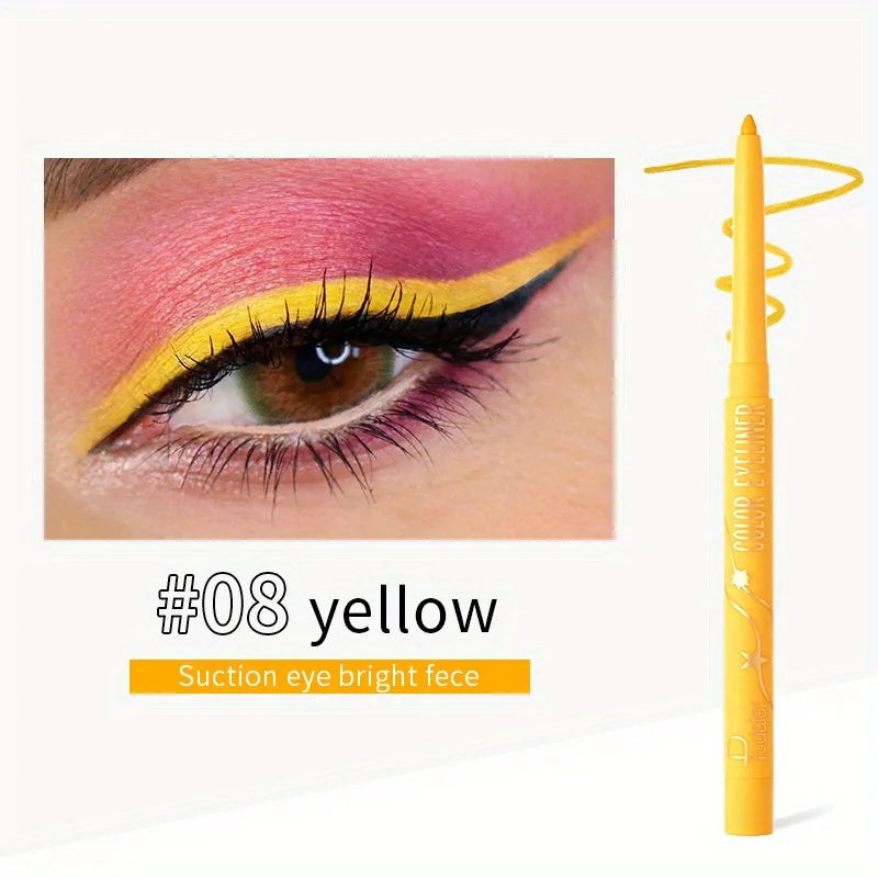 Colorful Eyeliner Gel Pencil Waterproof Lasting Easy To Wear Eyes Beauty Makeup Natural Matte Lying Silkworm Eye Liner