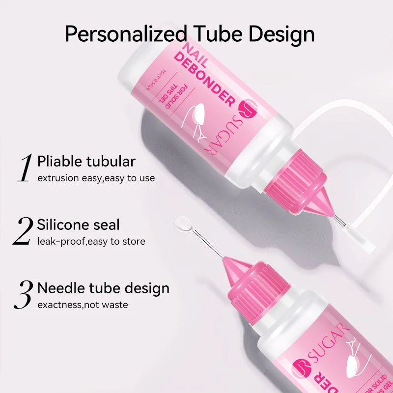 UR SUGAR 15ml Remover For Solid Tips Gel False Nail Tips Solid Adhesives Gel Remover Press On Nails Gel Fake Tips Remover Tools
