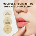 KORMESIC 24K Golden Crystal Collagen Lip Mask Moisturizing Plump Lips Gel Masks Nourishing Hydrating Lip Plumper Lips Skin Care