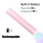 Portable Handheld Mini Nail Lamp For All Gel Polish Quick Dry USB Nail Dryer Machine UV LED Nail Lamp Mini Flashlight Pen