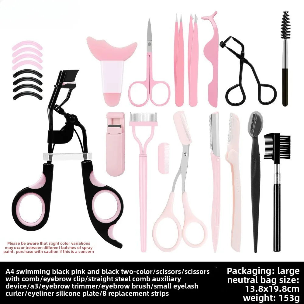 Stainless Steel Eyelash Curler Natural Curl Portable for MUAs Beginners Travel Daily Use with Silicone Pads Beauty Makeup Tool