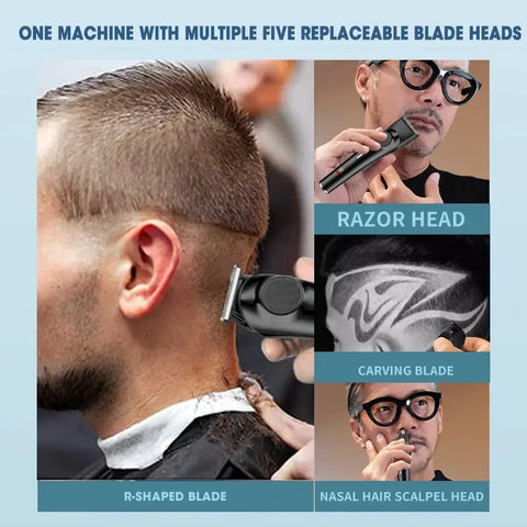 Xiaomi Youpin New Men's MultiFunction Grooming Kit Pro Electric Hair Clipper 5-in-1 Shaver Nose Hair Trimmer Set Trimmer For Men