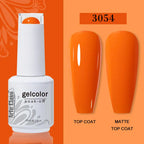 Arte Clavo Transparent Nude Pink Color Jelly Gel Nail Polish Semi Permanent 15ml Top Coat Soak Off UVLED Varnish Nail Art Design