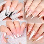 MTSSII 3Pcs/Set Quick Extension Nail Gel Nail Polish Vernis Clear Milk White Nude Semi Permanent Nail Art Gel Kits Manicure