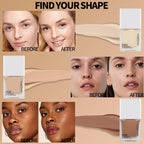 Liquid Foundation High Coverage Makeup Base natural Concealer 6 color longlasting Oil-Control Face Foundation Makeup Cosmetics