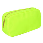 Letter Patch Custom Travel Cosmetic Bag Personalized Nylon Pouch Toiletry Bag Chenille Patch Makeup Toiletries Girl Cosmetic Bag