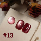 MIANEL 12ML 1-12pcs Jiannan Bistro Cat Eye Gel Nail Polish Blue Nails White Nails Pink Nails Nail Art Use Nail Supplies