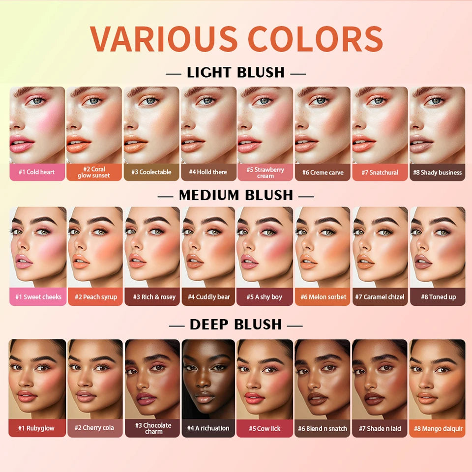8 Colors Cream Highlighter Palette for Highlight Face Brighten Highlighter Blush Shimmer Waterproof Makeup Tool Cosmetics