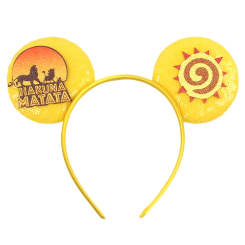 Boys Disney Mouse Ears Headbands Mickey Mouse Hairband With No Bow Party Festival Cosplay Christmas Birthdays Hair Accessories