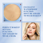 Face Setting Pressed Powder Oil Control Invisible Pores Waterproof Matte Long Lasting Natural Setting Powder Foundations Makeup