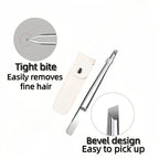 High-quality Stainless Steel Tweezers Suitable for Eyebrow and Beard Grooming Multi-functional Beauty and Facial Care Tool