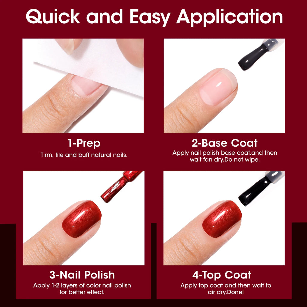 GELLEN Dark Red Jelly Transparent Gel Nail Polish Pink Skin 6pcs Set Quick Air Dry Autumn Winter Nails Polishes 10ml 2026 New