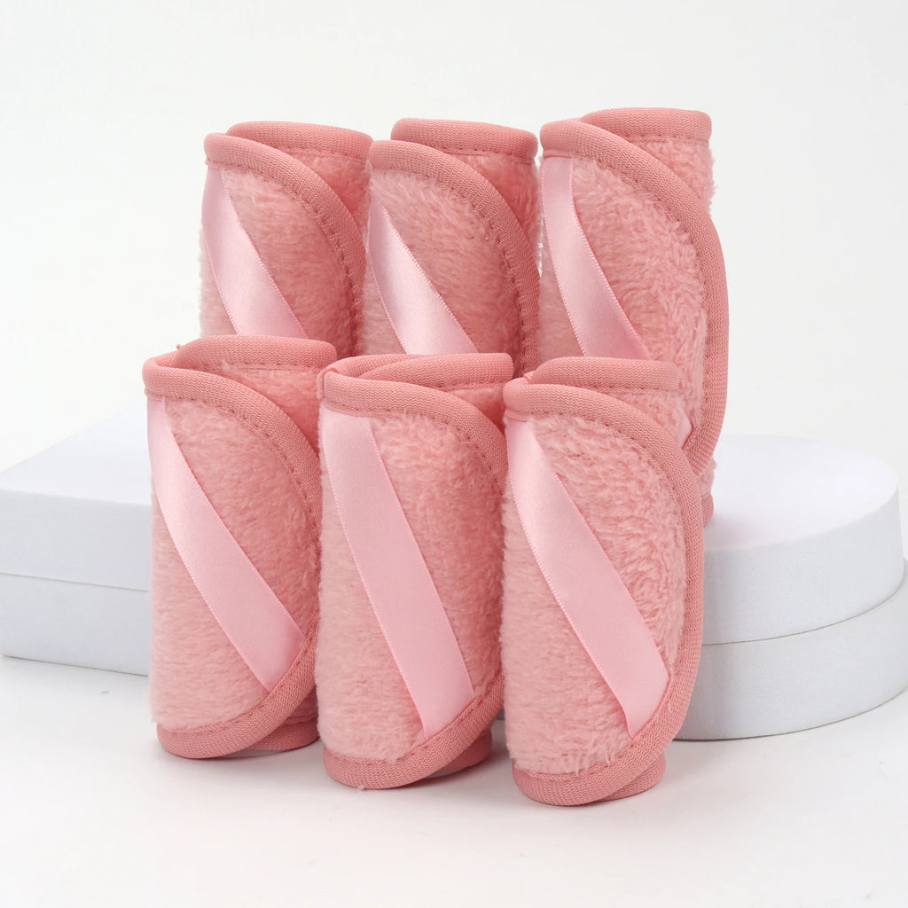 1020 Long Bandage Cleaning Wipes 6Pcs, Machine Washable, Reusable Makeup Remover Tools, Suitable for All Skin Types