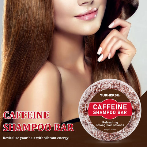 Caffeine shampoo soap, suitable for dry hair - gentle moisturizing - tropical fragrance - SLS free, sulfate free, soap free, zer