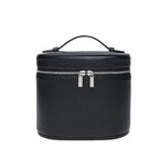Customizable Name Portable Travel Storage Bag - Removable Cosmetic Bag with Separate Washing Compartment Pebble Leather