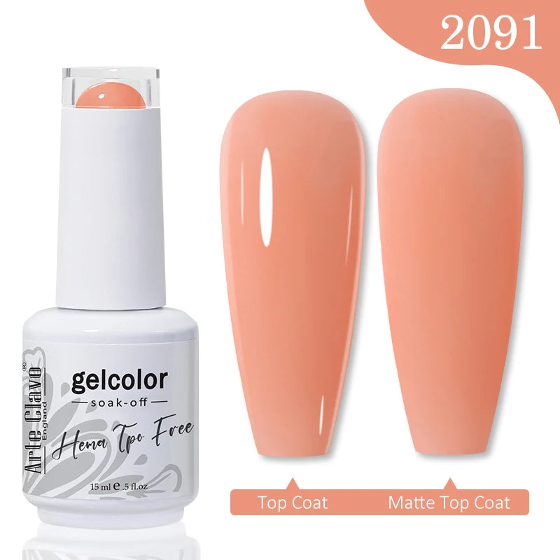 Arte Clavo Hema Free TPO Free Nail Gel Polish Nail Supplies Vernis Semi Permanent Nail Art Manicure Soak Off UV Gel Nail Varnish