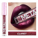 Metallic No-stick Cup Lip Gloss Glitter Matte Moisturizing Waterproof Long Lasting Lip Glaze Liquid Lipstick Lip Makeup Cosmetic