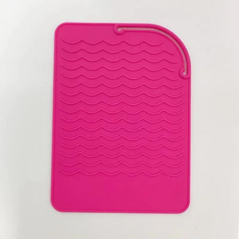 Portable Silicone Heat Resistant Mat Hair Straightener Curler Insulation Pad Non-Slip Anti Heat Mat Hair Styling Tool For Travel