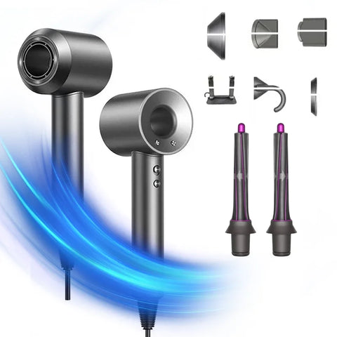 High Speed Bladeless Hair Dryer Negative Ion Fast Drying Home Powerful Hair Dryer Styling Tools 1600W High Speed Hair Dryer