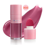 14 Colors Matte Liquid Blush Contour Highlighter Waterproof Long Lasting Sponge Brush Head High Pigment Blusher Brighten Bronzer