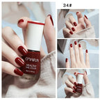 No-bake Nail Polish Nail Art Tearable Quick Dry Normal Without Lamp Nail Polish Glitter Sequins UV Varnish Nails Tools