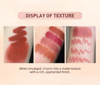 QIBEST 2pcs Lipstick Lipliner Pen Set Matte Nude Lip Liner Pencil Waterproof Long Lasting Lipstick Pen Contour Makeup For Women