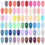 1pc 15ml Milky Jelly Nude Gel Nail Polish Transparent Colors Sheer White Pink Gel Nail Kit For Salon 68 Color