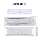 50Pc Disposable Eyebrow Design Stencil Eyebrow Tint Airbrush Auxiliary Sticker For Brows Shaping With Single Eyebrowstype Option