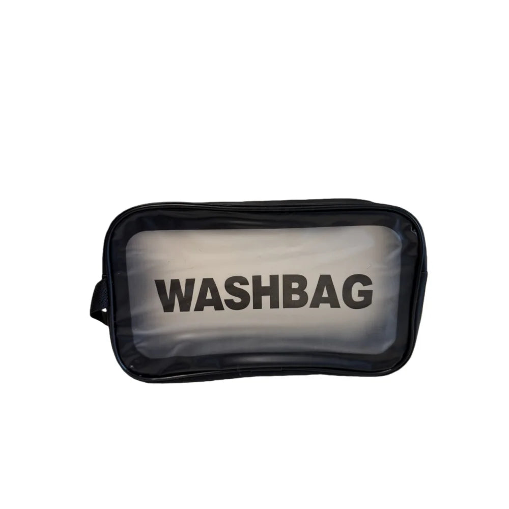 Portable Cosmetic Bag Large Capacity Dust Proof Make Up Storage Handbags PVC Fashion Transparent Travel Bags