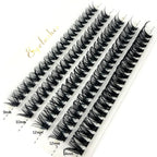60D/80D Mink Eyelashes 100/280 Bundles Natural Eyelash extension 3D Russia Volume Individual Eyelash Cluster Makeup Tools Lashes