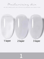 1-30pcs PSK Nude Pink Color Nail Art Ice Transparent Bare Color Nail Enamel 2026 New Net Red Popular White Gel Nail Polish