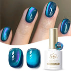 BORN PRETTY 10ml Silver Water Light Cat Magnetic Gel Nail Polish Nail Supplies Vernis Semi Permanent Gel for Fall Winter Nails