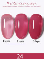 1-30pcs PSK Nude Pink Color Nail Art Ice Transparent Bare Color Nail Enamel 2026 New Net Red Popular White Gel Nail Polish