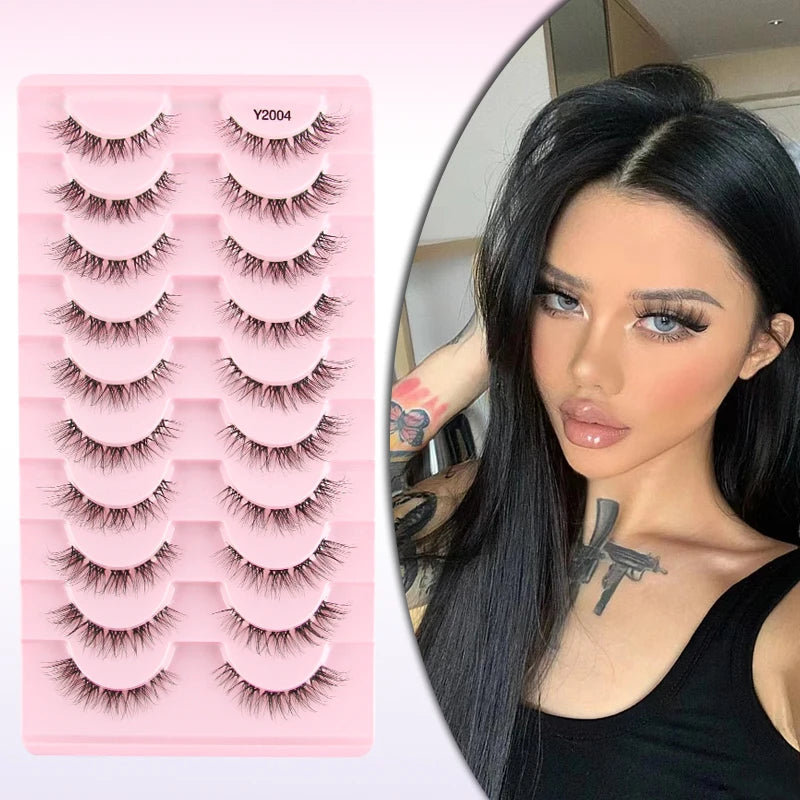 False Eyelashes 3/10 Pairs Natural Long Mink Lashes Strip Dramatic Fake Lashes Full Eye yelash Extension Makeup Faux Cils Tool