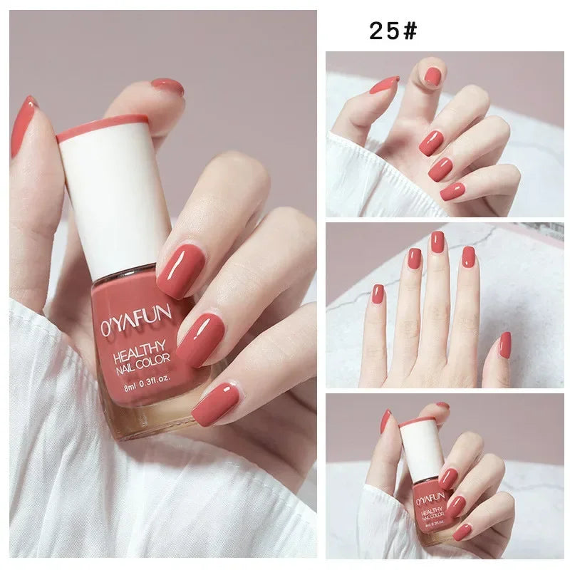 No-bake Nail Polish Nail Art Tearable Quick Dry Normal Without Lamp Nail Polish Glitter Sequins UV Varnish Nails Tools