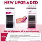 FADVAN YY Shape Eyelashes Extension 2D/3D Faux Mink L+/L/LU(M)/C/D/DD 8-15mm Black/Brown Premade Fan Lashes Extension Split Tip