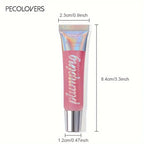 1PC Glitter Lip Gloss Moisturizing Fruit Lip Oil Transparent Fullness Lips Tint Soft Tube Makeup Lip Beauty Care