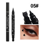 Black Eyeliner Stamp Triangle Dual-ended Liquid Eyeliner Waterproof Sweat-proof Quick Dry Eyeliner Makeup Seal Tool Cosmetics