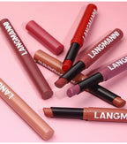 New Rotating Velvet Matte Lipstick Long Lasting Waterproof Lipstick Non-Stick Cup Lip Stain Tint Cosmetics Pencil Liner Makeup