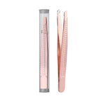 Lash Applicator Eyebrow Tweezer  Multifunctal Eyelash Clip Beard Hair Remove Stainless Steel Makeup Tools Slanted Flat Tip
