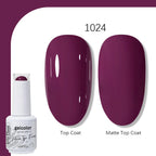 Arte Clavo Solid Color Gel Nail Polish 15ml Soak Off UV LED Gel Semi-Permanent Glitter Polish For Manicure Nail Art Salon Gel