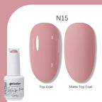 Arte Clavo Solid Color Gel Nail Polish 15ml Soak Off UV LED Gel Semi-Permanent Glitter Polish For Manicure Nail Art Salon Gel